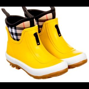 Burberry Kids Vintage Check Neoprene Rain Boots